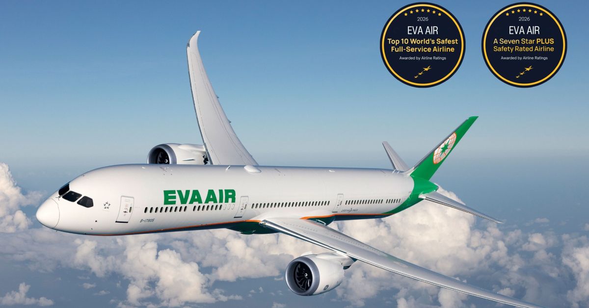 EVA Air získala medzinárodné ocenenie za bezpečnosť letov